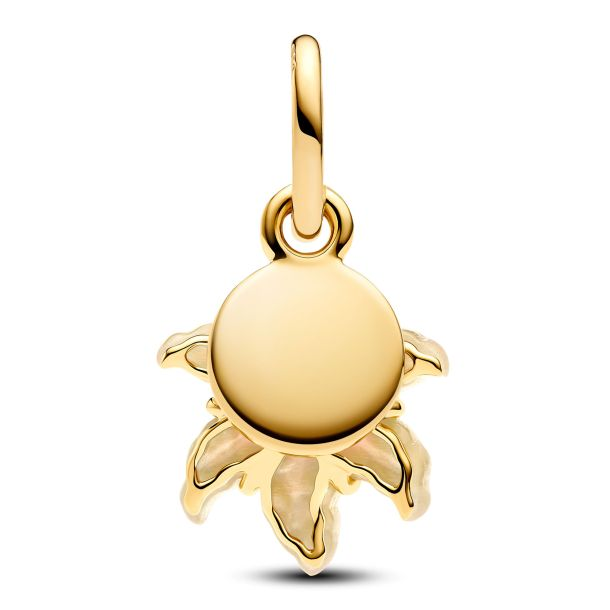 Pandora - Disney Tangled Sundrop Flower Glow-in-the-dark Gold-Plated Charm