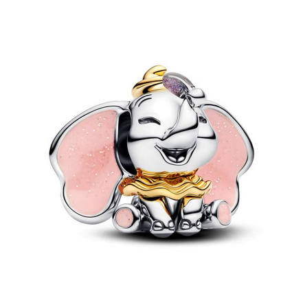 Pandora X Disney Dumbo Two-Tone Sterling Silver and 14K Gold-Plated Charm