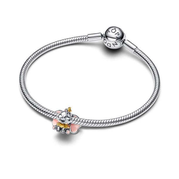 Pandora X Disney Dumbo Two-Tone Sterling Silver and 14K Gold-Plated Charm