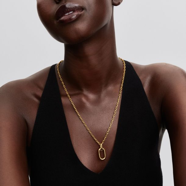 Pandora ME Openable Large Link Gold-Plated Pendant Necklace 70CM