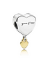 Pandora Two Hearts Dangle Charm