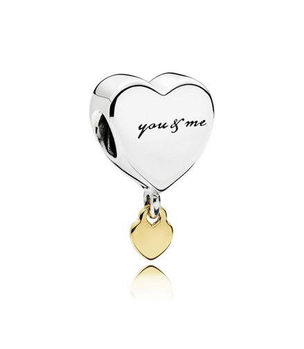 Pandora Two Hearts Dangle Charm