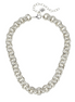 Susan Shaw Silver Double Link Chain Necklace