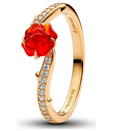 Disney Beauty and the Beast Enchanted Rose Ring Size 7
