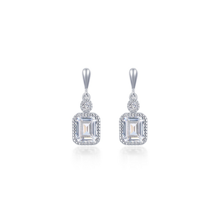Lafonn 1.82 CTW Simulated Diamond April Birthstone Dangle Earrings