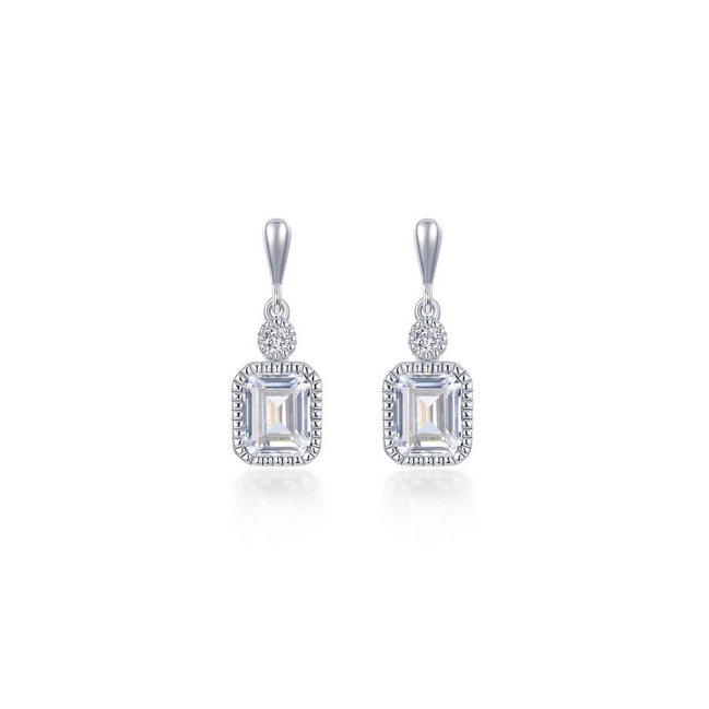 Lafonn 1.82 CTW Simulated Diamond April Birthstone Dangle Earrings