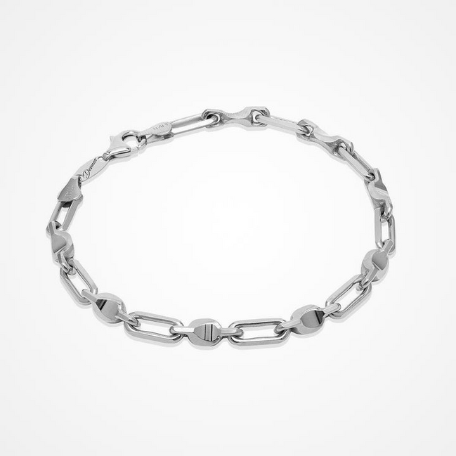 Desmos Men's Sterling Silver Max Bracelet 8"