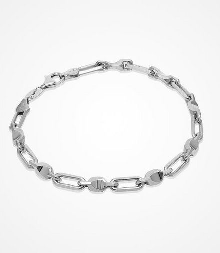 Desmos Men's Sterling Silver Max Bracelet 8"