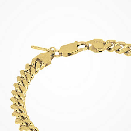 Desmos Men's 18K Gold Plated Bombe Bracelet 8"