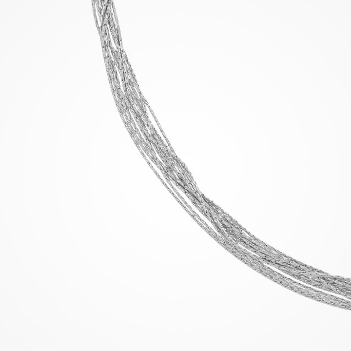 Desmos Rhodium Plated Spark Necklace