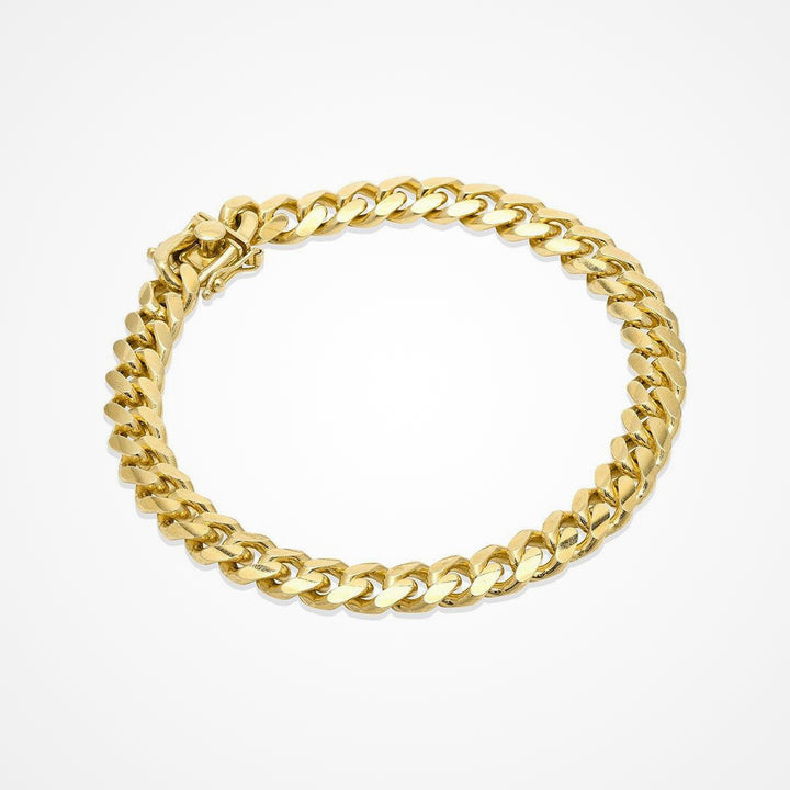 Desmos Men's 18K Gold Plated Miami 250 Cuban Bracelet