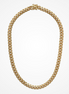 Desmos Men's 18K Gold Plated Miami 250 Cuban Necklace 22"