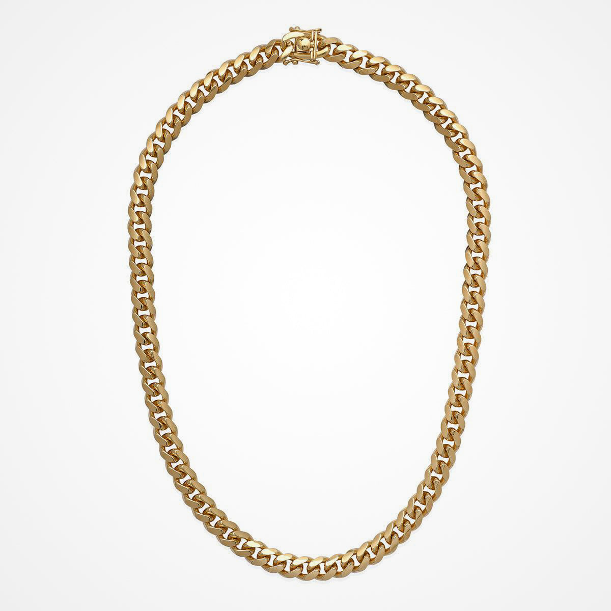 Desmos Men's 18K Gold Plated Miami 250 Cuban Necklace 22