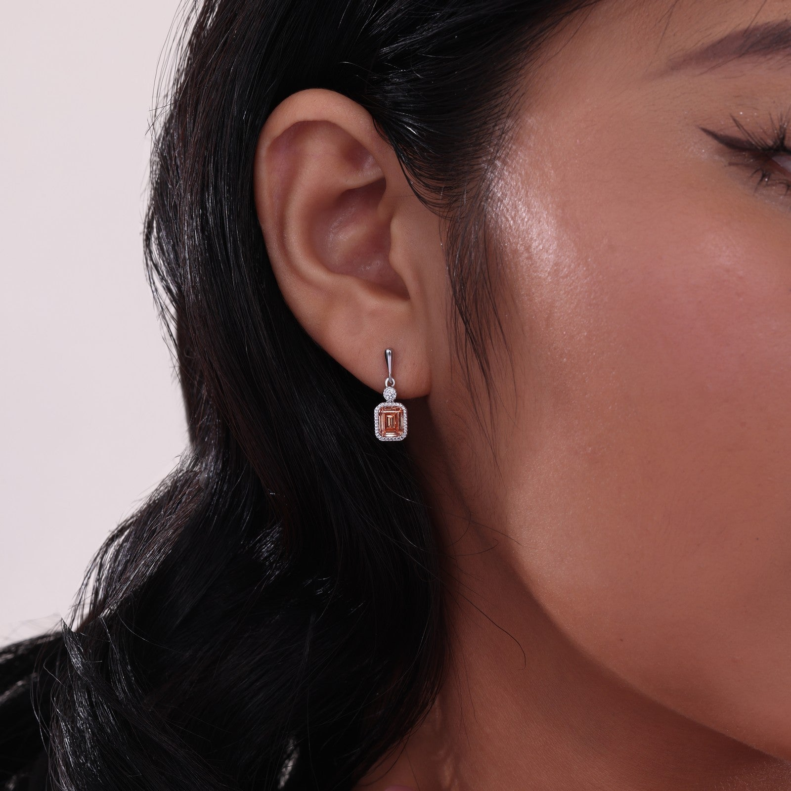 Lafonn 1.82 CTW Simulated Diamond and Yellow Topaz November Birthstone Dangle Earrings