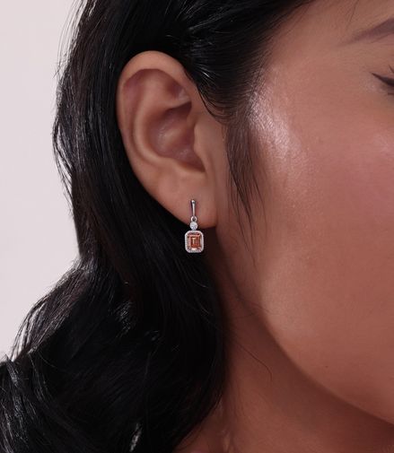 Lafonn 1.82 CTW Simulated Diamond and Yellow Topaz November Birthstone Dangle Earrings