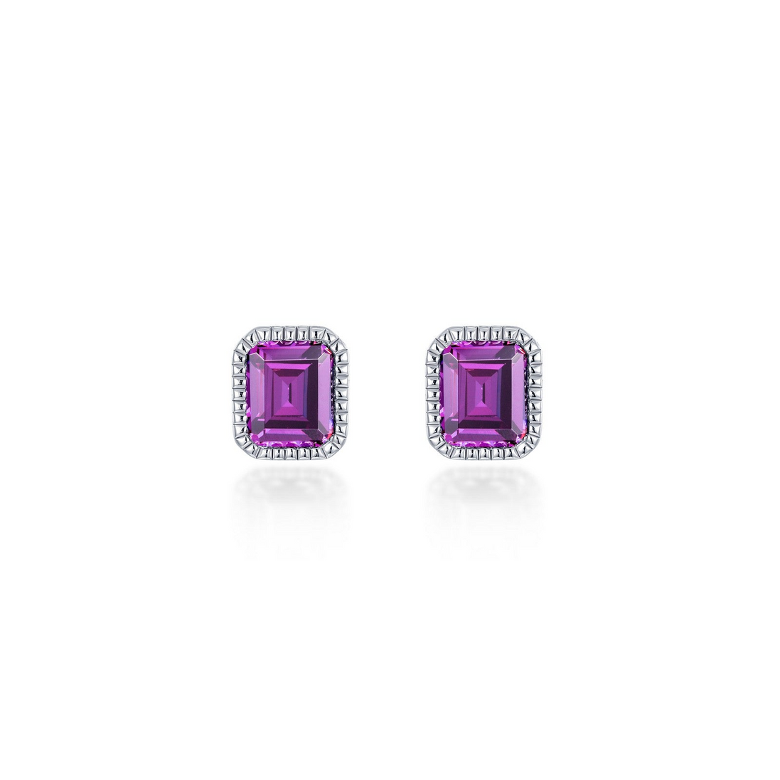 Lafonn 1.76 CTW Simulated Diamond and Alexandrite June Birthstone Simulated Stud Earrings