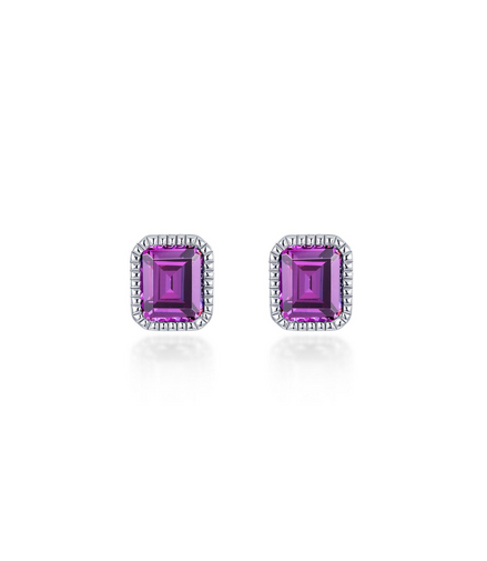 Lafonn 1.76 CTW Simulated Diamond and Alexandrite June Birthstone Simulated Stud Earrings