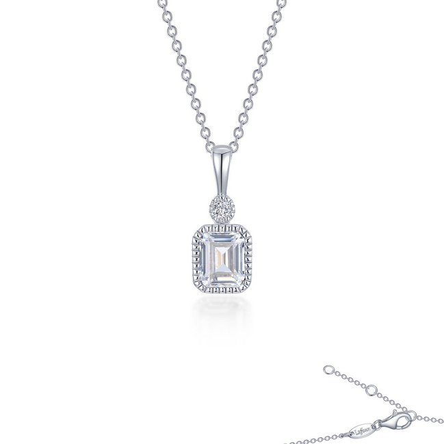 Lafonn 0.91 CTW Simulated Diamond April Birthstone Necklace