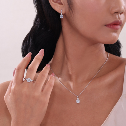 Lafonn 0.91 CTW Simulated Diamond April Birthstone Necklace