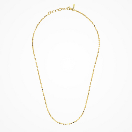 Desmos 18K Yellow Gold Design Mirror Necklace 18"