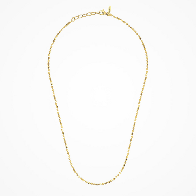 Desmos 18K Yellow Gold Design Mirror Necklace 18"
