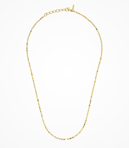 Desmos 18K Yellow Gold Design Mirror Necklace 18"