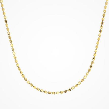 Desmos 18K Yellow Gold Design Mirror Necklace 18"
