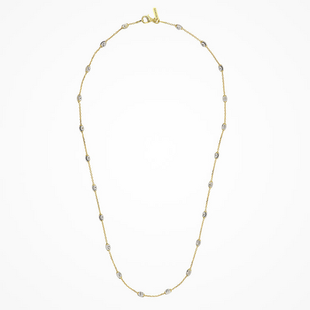 Desmos Two Tone Station Moon Necklace