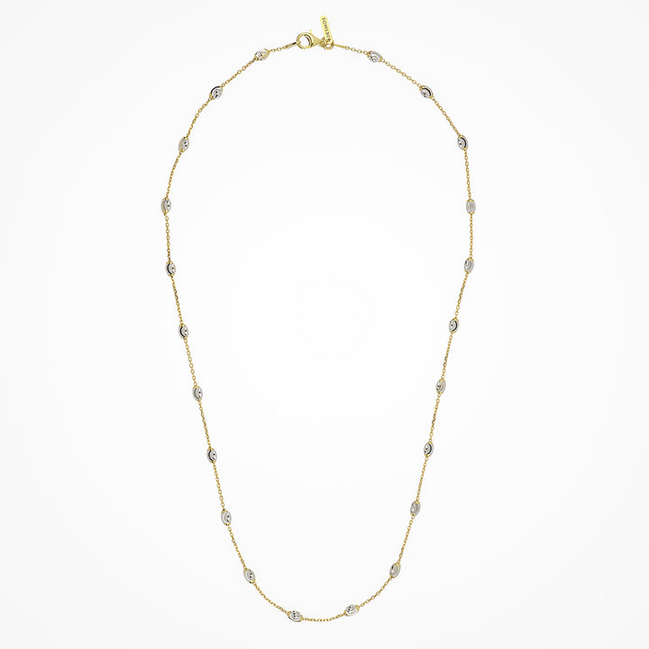 Desmos Two Tone Station Moon Necklace