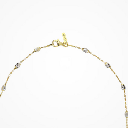 Desmos Two Tone Station Moon Necklace
