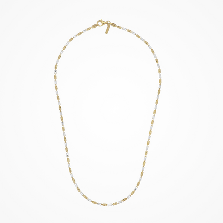 Desmos Two Tone Design Legacy Necklace 16"