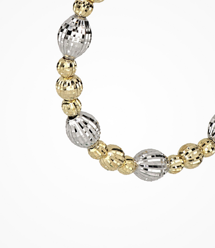 Desmos Two Tone Crystal Bloom 40" Hoop Earrings