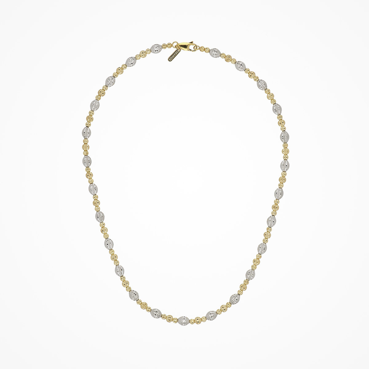 Desmos Two Tone Crystal Bloom Necklace 18