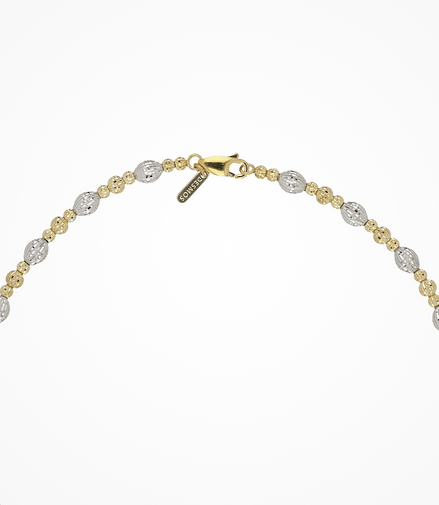 Desmos Two Tone Crystal Bloom Necklace 18"