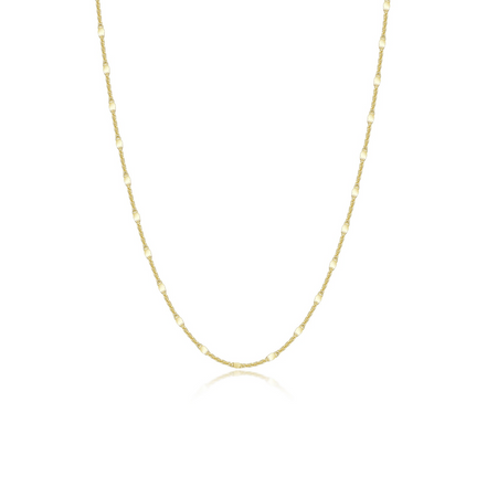 Lafonn Gold Plated Stella Chain 18"