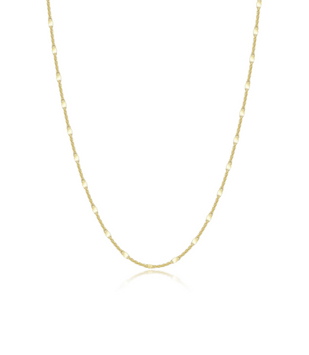 Lafonn Gold Plated Stella Chain 18"