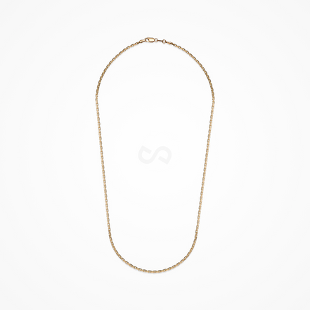 Desmos Italian Made 18K Yellow Gold Forza 20" Chain