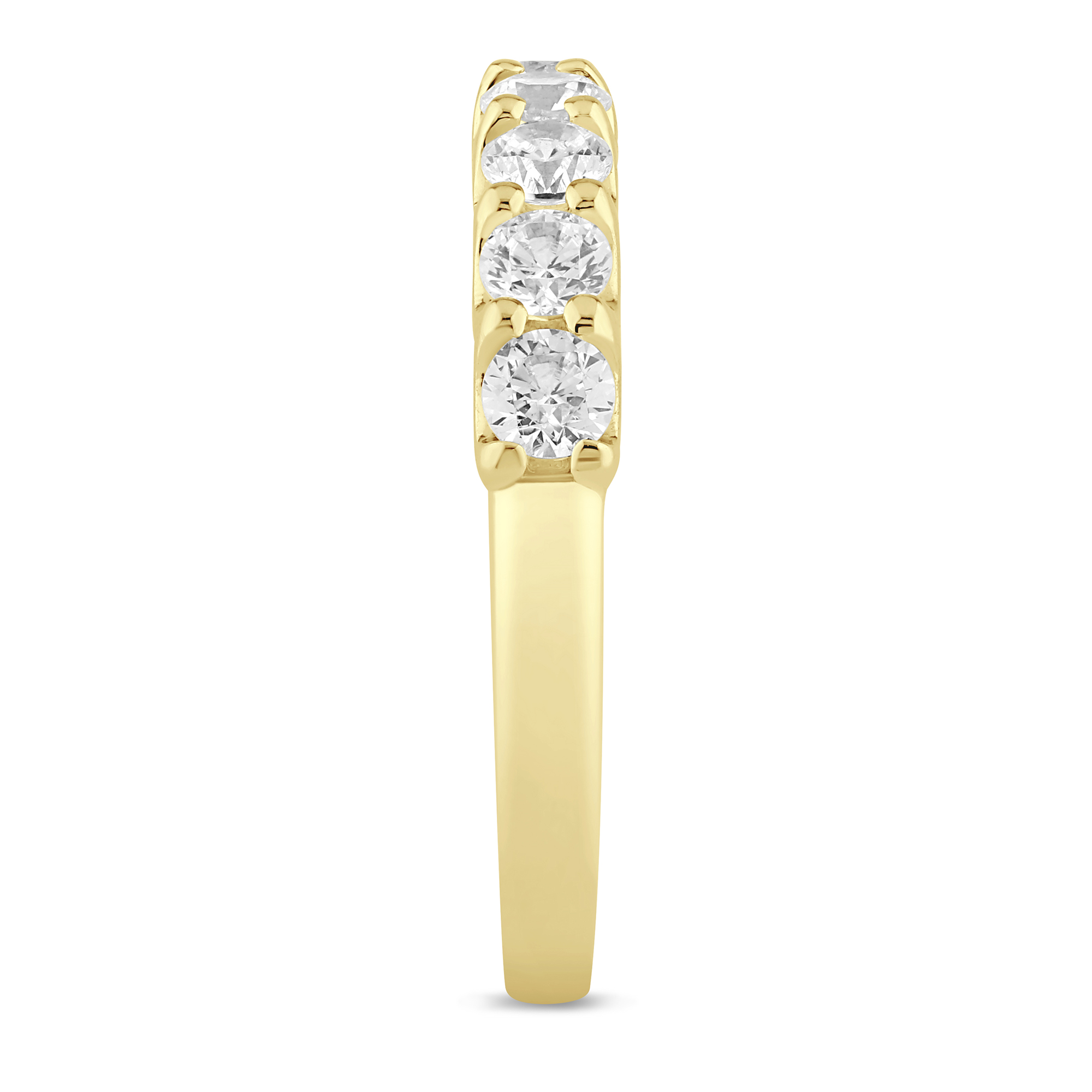 14K Yellow Gold 1 CTW Lab Grown Diamond Half Eternity Band