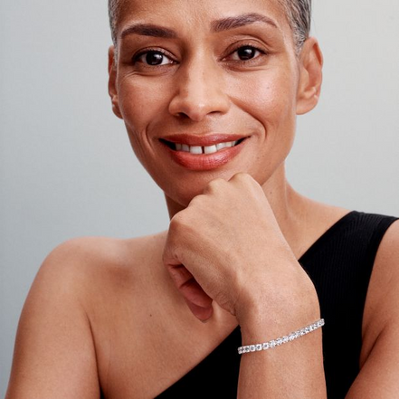 Pandora Sparkling Bold Tennis Bracelet Size 16