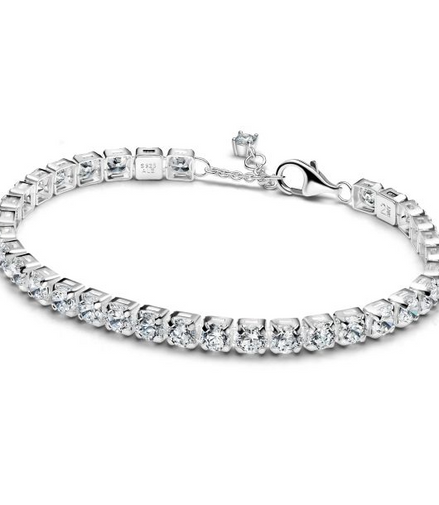 Pandora Sparkling Bold Tennis Bracelet Size 20