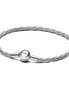 Pandora Round Pandora Clasp Sterling Silver Twisted Snake Chain Bracelet Size 17
