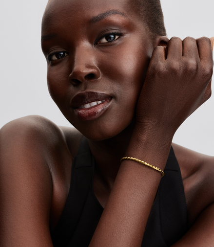 Pandora Moments Gold Plated Round Clasp Wing Chain Bracelet Size 18