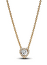 Pandora Sparkling Heart Gold-Plated Collier Necklace