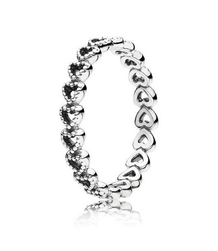Pandora Moments Linked Love Ring Size 6