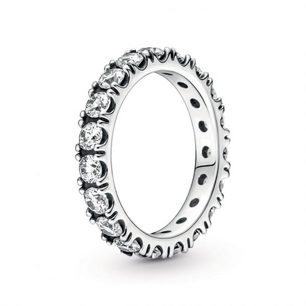 Pandora Sparkling Row Eternity Ring Size 7