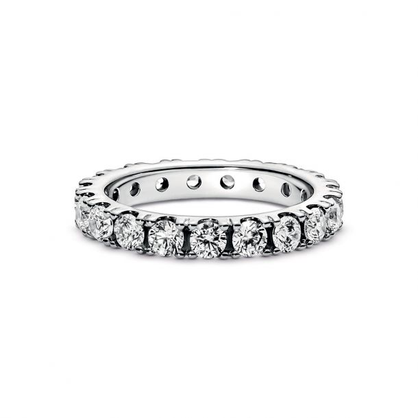 Pandora Sparkling Row Eternity Ring Size 7