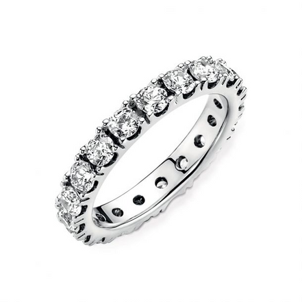 Pandora Sparkling Row Eternity Ring Size 7