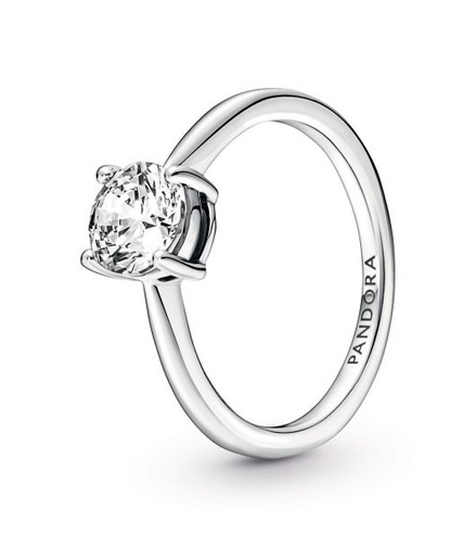 Pandora Sparkling Solitaire Ring Size 7.5
