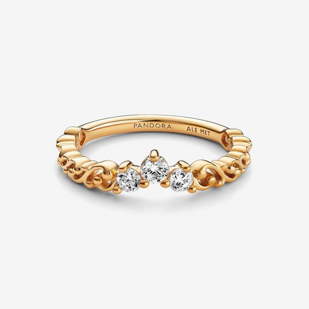 Pandora Regal Swirl Tiara Ring Size 52