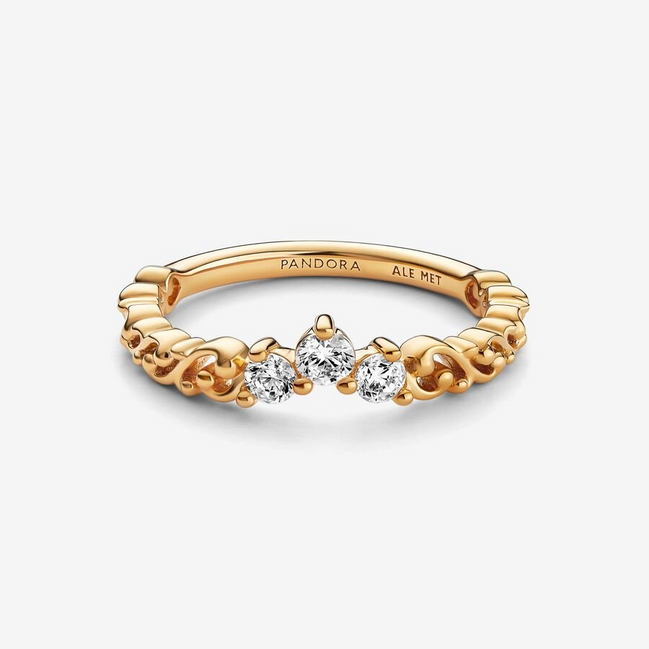 Pandora Regal Swirl Tiara Ring Size 54
